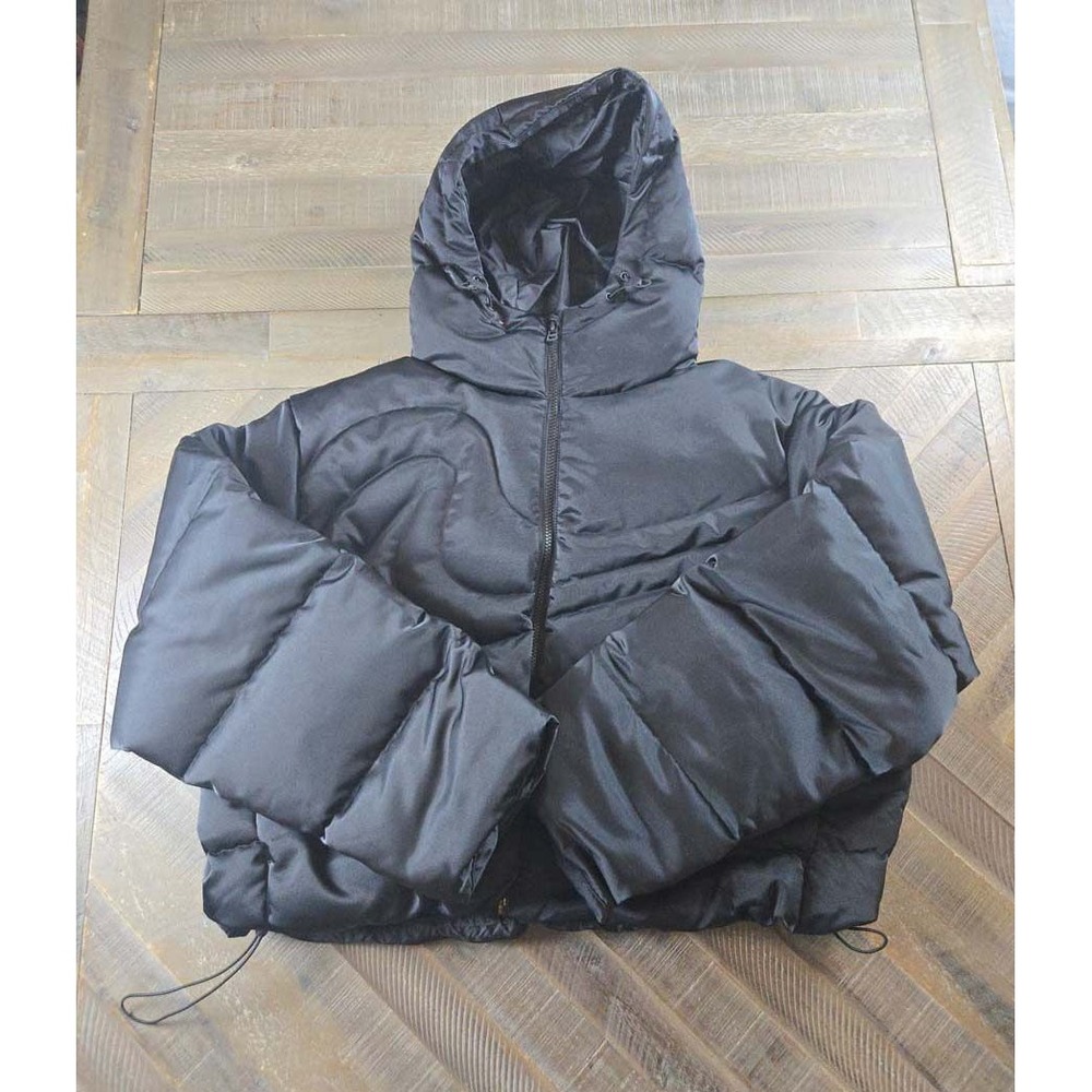 Nike Womens Therma-FIT Swoosh Series Puffer Jacket Black IB2005-010 L NWT